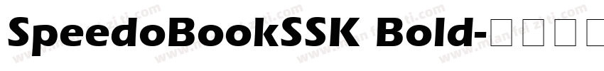 SpeedoBookSSK Bold字体转换